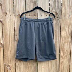 Nike Gray Athletic Shorts Lightweight Moisture-Wicking